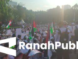 Aliansi Rakyat Indonesia Bela Palestina Gelar Aksi Solidaritas di Depan Kedubes AS